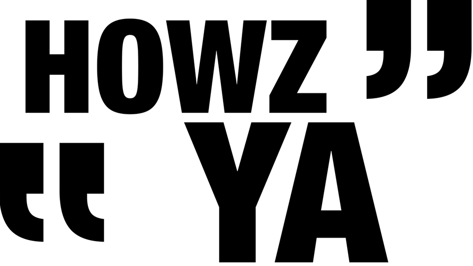 The logo of Howzya week created by CPM Co converted here into a black version