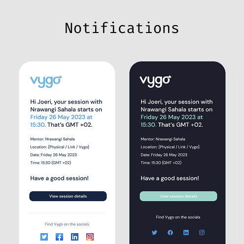 Showing nudge notifications for events